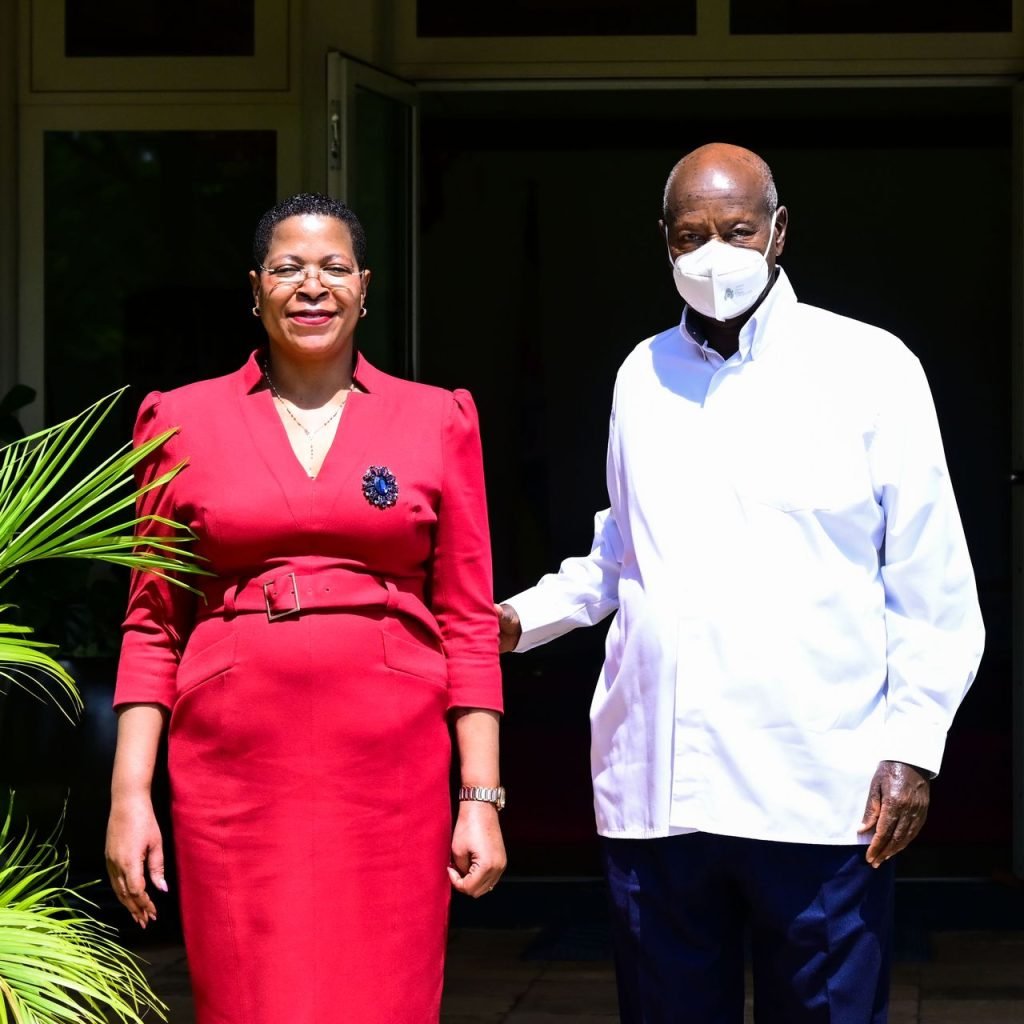 Anita Among, President Museveni
